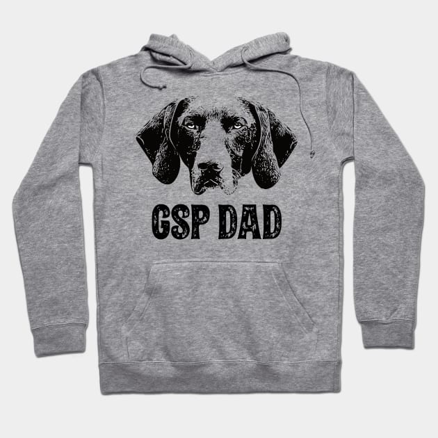 GSP Dad German Shorthaired Pointer Hoodie by DoggyStyles